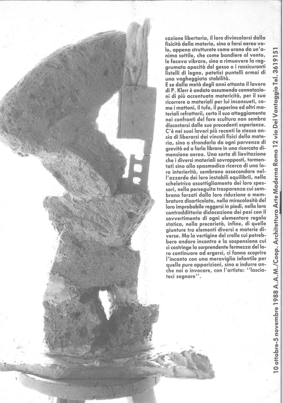 Paul Klerr — Disegni e sculture 1964-1988 (pagina 6)