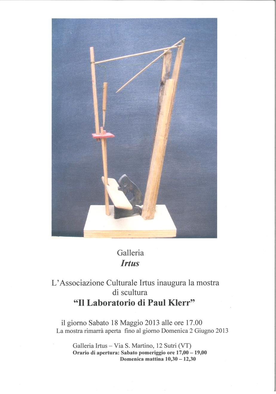 Il Laboratorio di Paul Klerr — invito