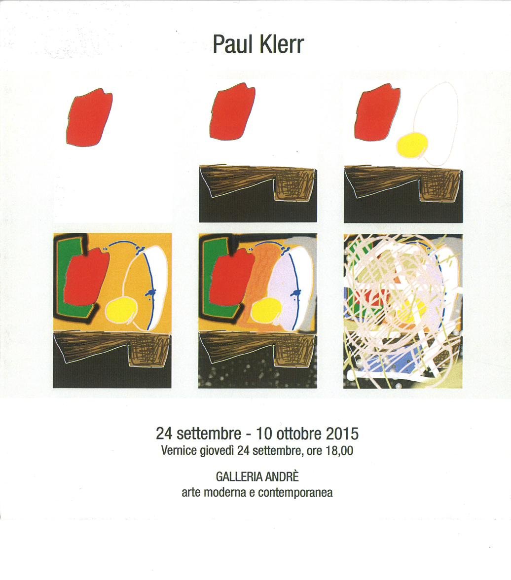 Paul Klerr — Galleria Andrè (locandina)