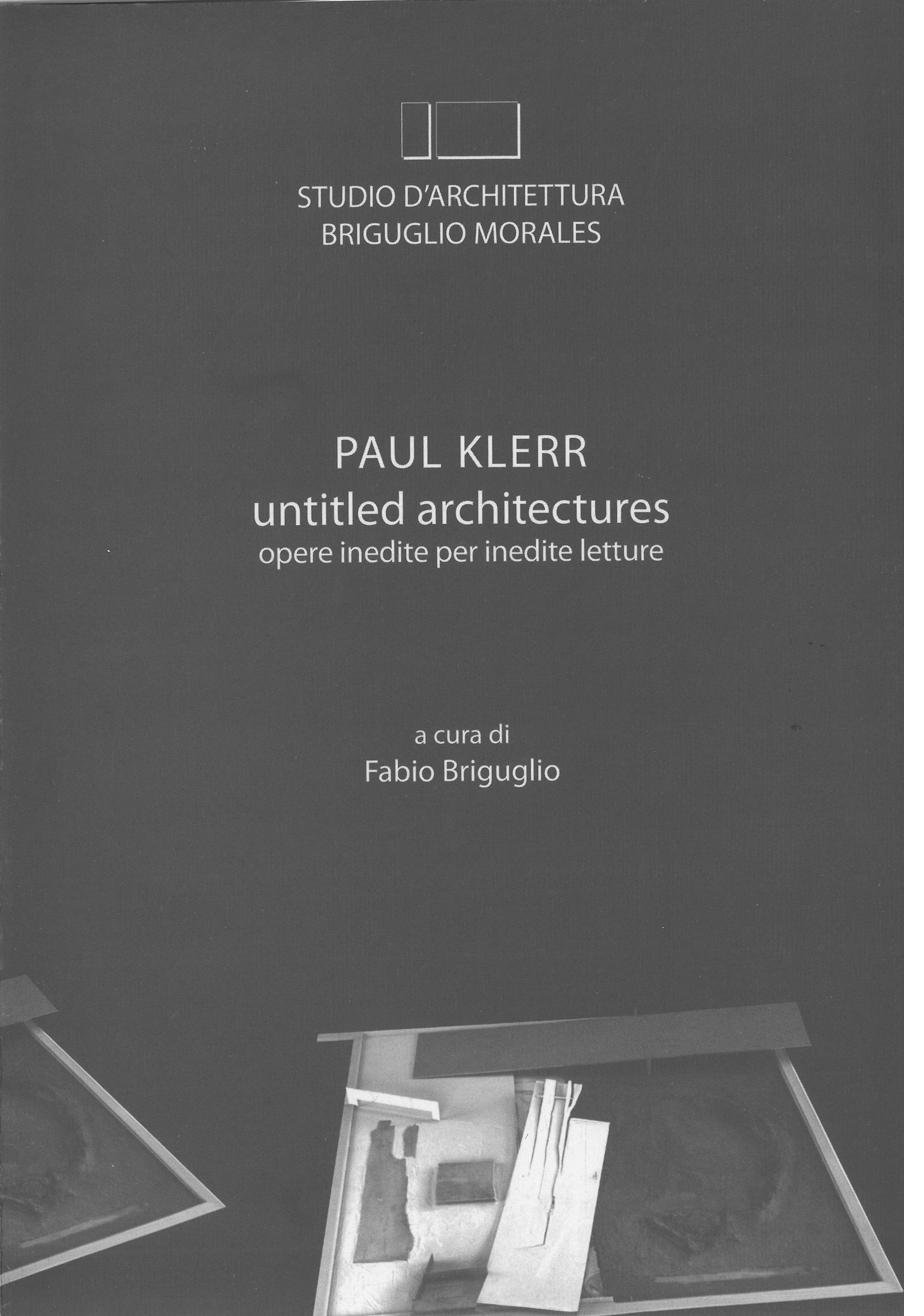 untitled architectures — opere inedite per inedite letture (copertina)