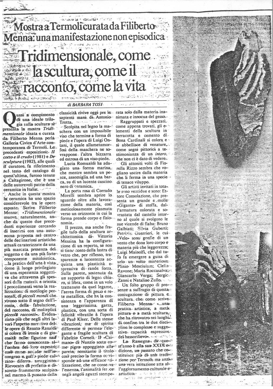 "Tridimensionale" — XXIX Rassegna d'Arte di Termoli