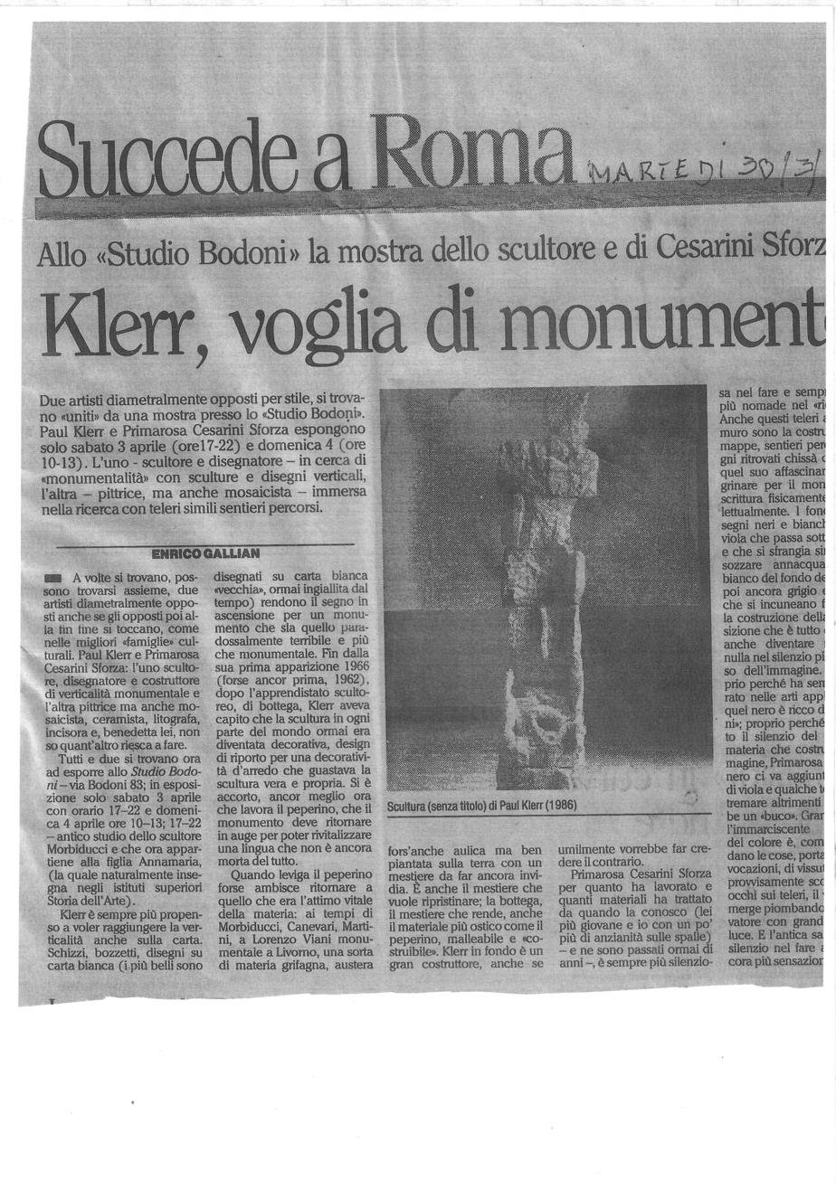 Cesarini Sforza e Klerr allo Studio Bodoni