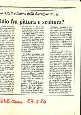 Indecidio fra pittura e scultura? (XXIX Rassegna d'Arte Termoli)