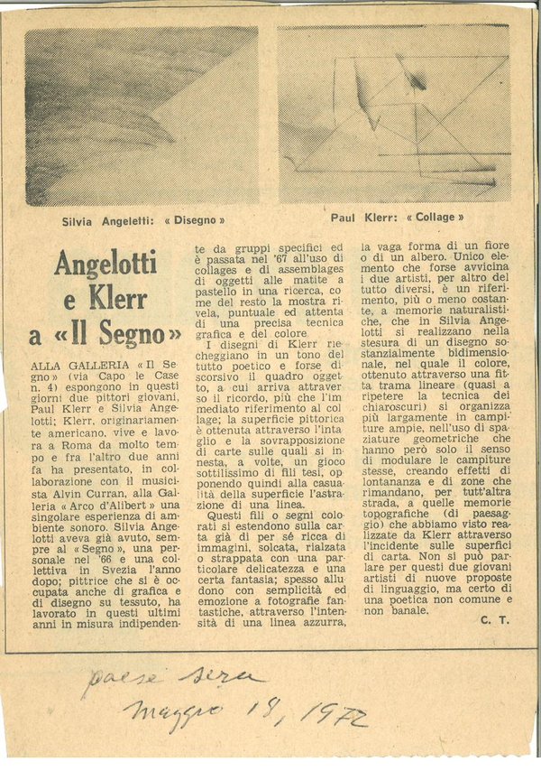 Angeletti e Klerr a Il Segno