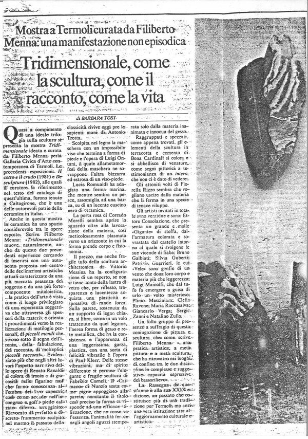 "Tridimensionale" — XXIX Rassegna d'Arte di Termoli