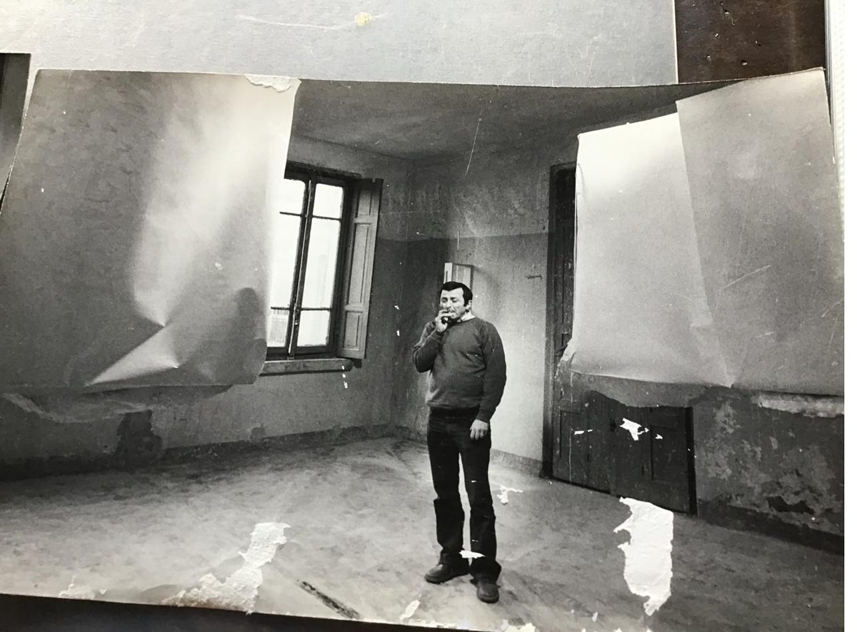Paul Klerr at Studio Plinio, Rome, early 1970s