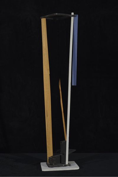 Polychrome wood totem (alt view)